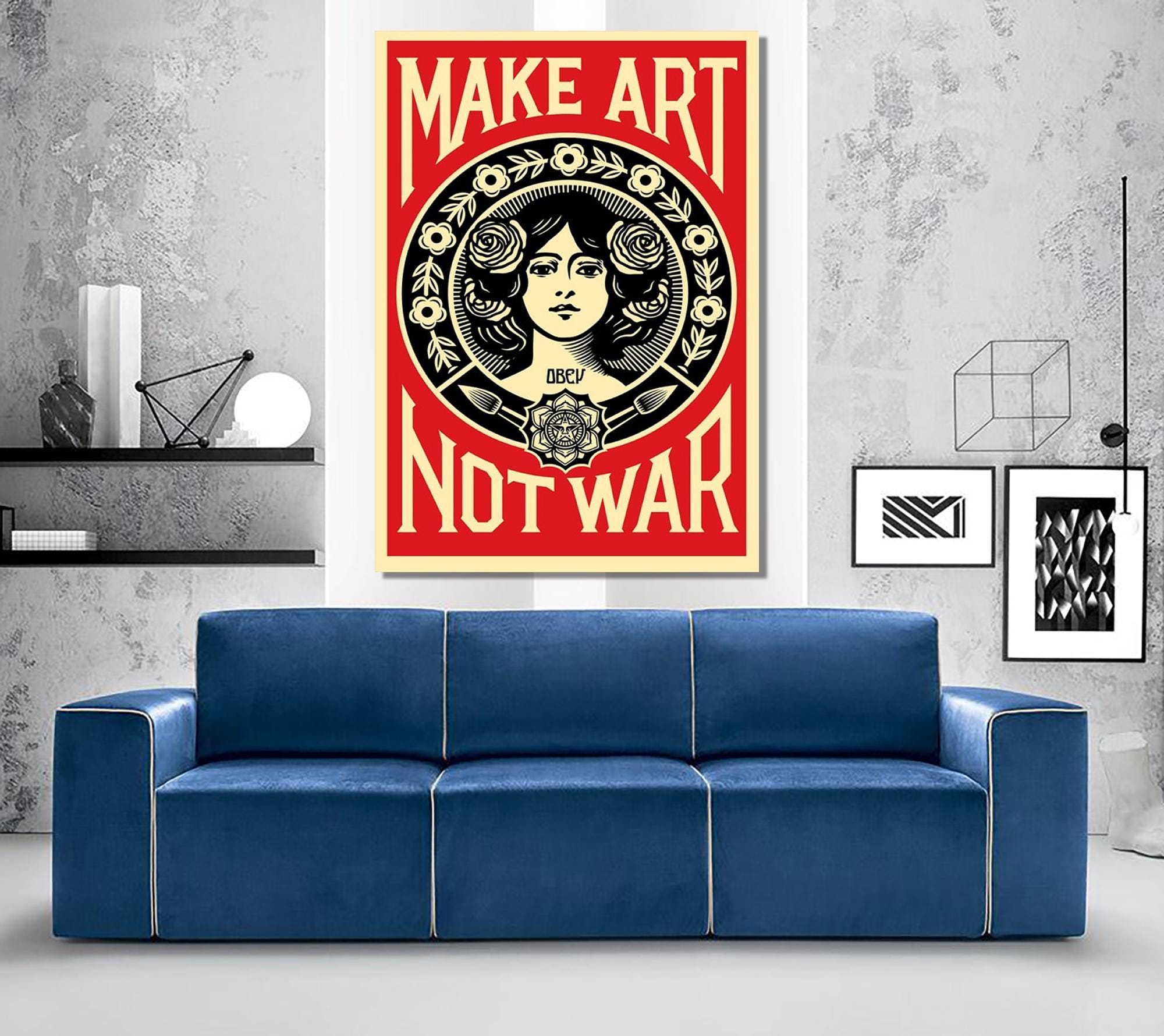 Targa In Latta Make Art Not War, 20x30 Cm, Retrò, Decorazione Parete Per Cucina, Garage, Casa, Citazione Motivazionale