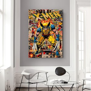 X-Men Wall Art, X Men Canvas, X-Men Canvas Art, Comic Art Print, Amazing Comic Covers, Cartoon Art Picture, Wall Decor, X-Men Wall Hanging