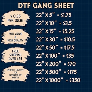 DTF Bulk Gang Sheet Print, custom heat transfer, dtf transfer, Dtf Prints, DTF Gang sheet,Free Shipping,Dtf Transfers Ready for Press