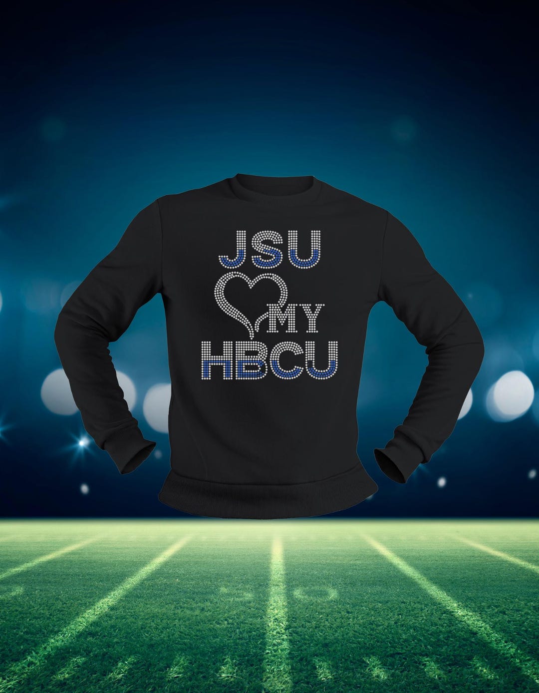 Jackson State University Rhinestone Tee: JSU Tigers Apparel - Etsy