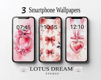 Coquette Phone wallpaper, Aesthetic iphone Wallpaper, Digital Download, Girly iPhone Wallpapers, Girly Pink iPhone Wallpapers