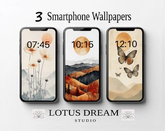 Natural Phone Wallpapers, Boho Wallpaper iPhone, Minimalist iPhone Wallpapers, iPhone Aesthetic Background, Floral Wallpaper