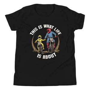 Dirt Bike Youth Tee, Motocross Youth Shirt, BMX Youth Shirt, Father and Son Dirt Bike, Matching Dirt Bike Shirt, Motorcycle Youth Tee