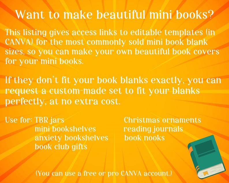 ALL ACCESS Mini Book Templates, Printable Pdf for Booktok TBR Jar ...