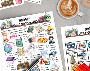 Blind Date Book Challenge: Reading TBR Prompts (Printable PDF)