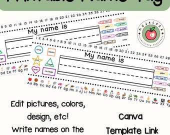 Printable Name Tag