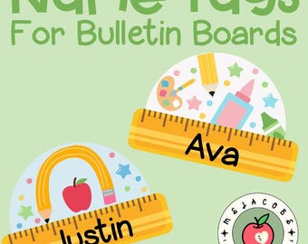 Name Tags for Bulletin Boards
