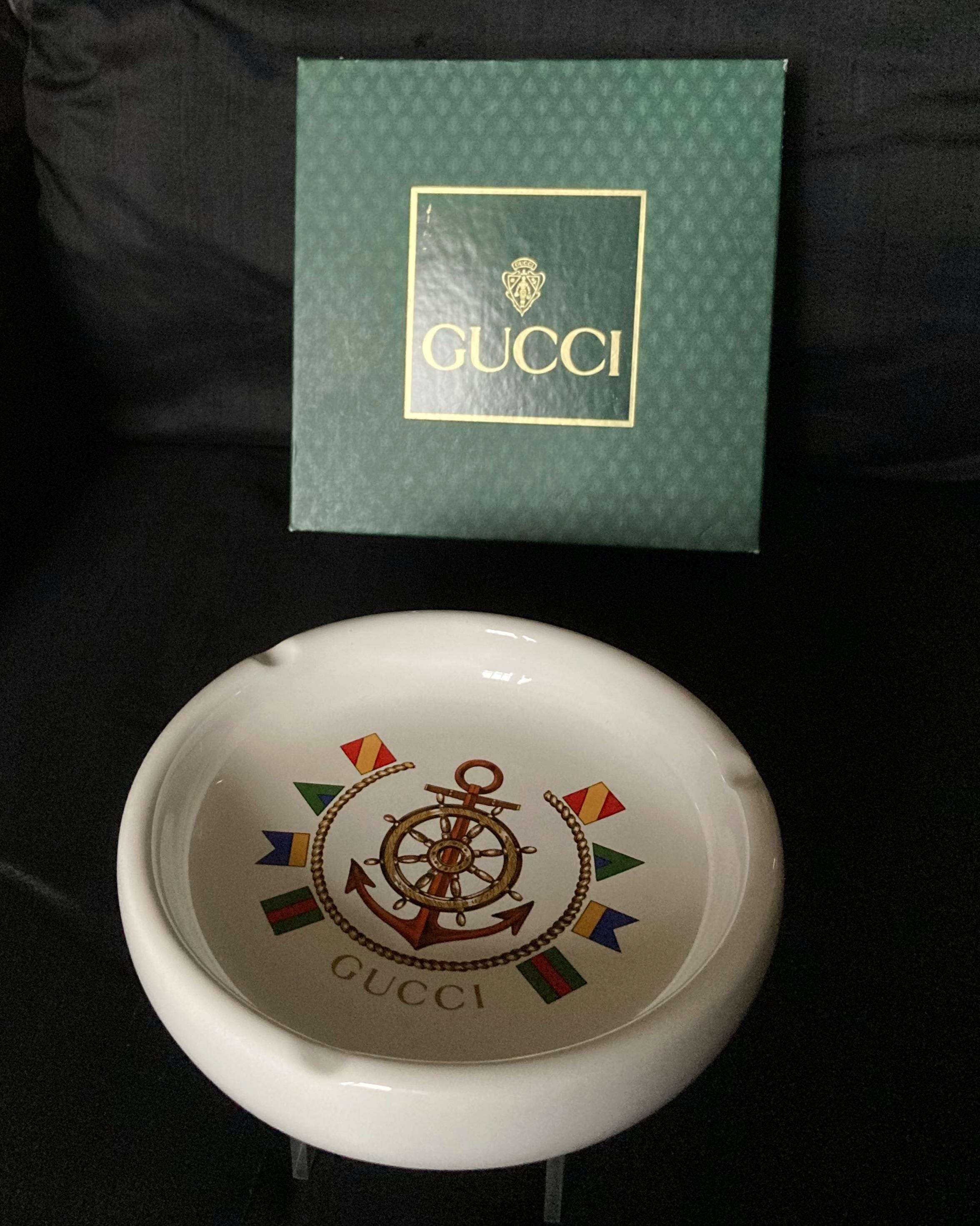 OLD GUCCI 灰皿 アシュトレイ ヴィンテージ Made in Italy OLD GUCCI 灰皿 アシュトレイ ヴィンテージ Made in Italy