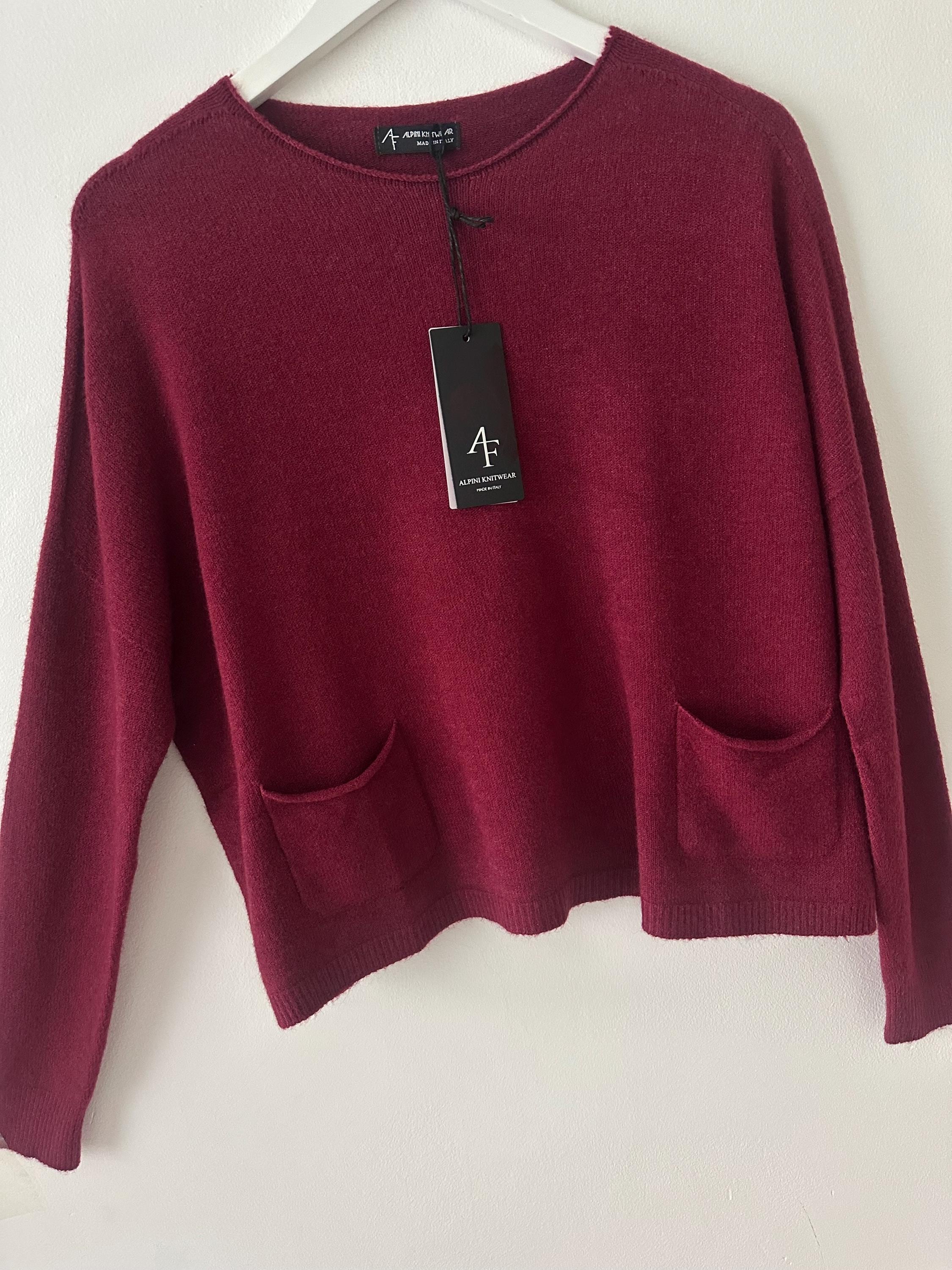 Burgundy Sweater Dress - Etsy UK