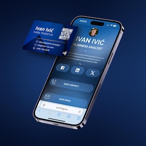 Cartão de visita NFC totalmente personalizado