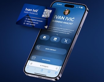 Biglietto da visita NFC completamente personalizzato