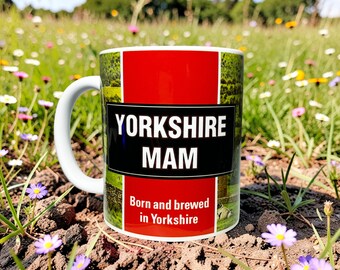Yorkshire Mam Mug – Born and Brewed Ceramic Tea Cup
