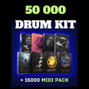 Ultimate Producer Drum Kit Bundle | 50,000+ Drum Samples | Trap, Hip Hop, RnB, EDM, Pop, House + | Mega Producer Pack