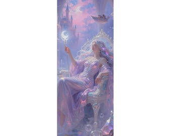 Water Queen Yoga Mat | Pastel Water Kingdom Pilates Mat Princess Core Fantasy Core