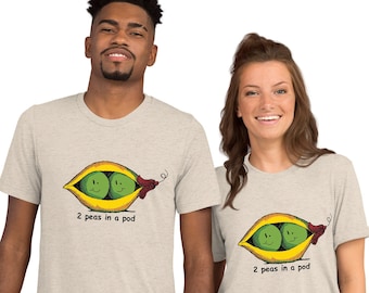 2 Peas in a Pod Unisex Short Sleeve T-Shirt, Tops & Tees