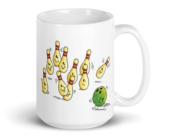 Bowling Ball & Pins Mug