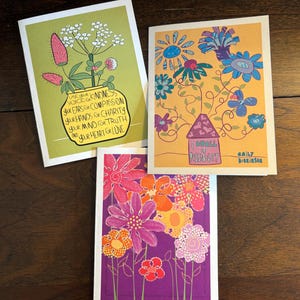 Juego de 3 tarjetas de notas en blanco (A2) - Juego de tarjetas con sobres - Juego de tarjetas de felicitación en blanco - Gran idea de regalo para ella/él - Regalo de inauguración de la casa