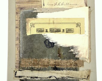 Mixed Media Collage * OOAK * original collage * deconstructed book * paper collage * art