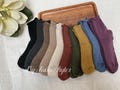 10 Solid Colors Women Cotton Blends Socks, Short Boot Socks, Soft Thick Crew Socks, Winter Fall Warm Socks, Loosen Top Sock, Pick 3 Deal