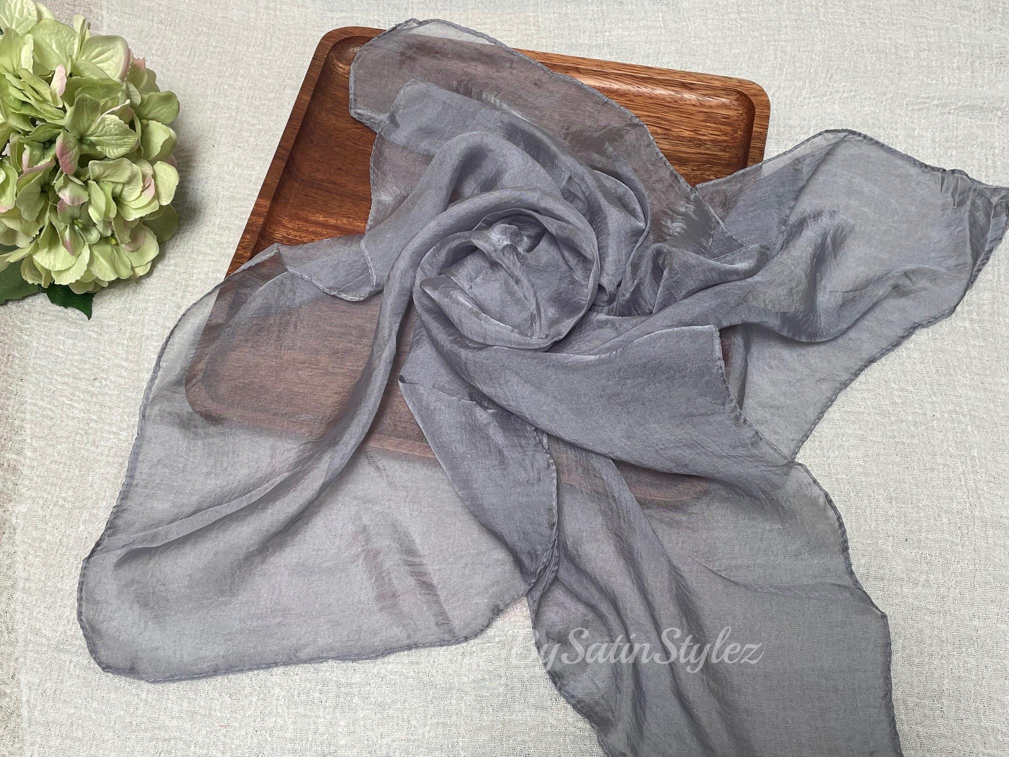 todayful silk sheer scarf Sheer Check Scarf オリーブ TODAYFUL