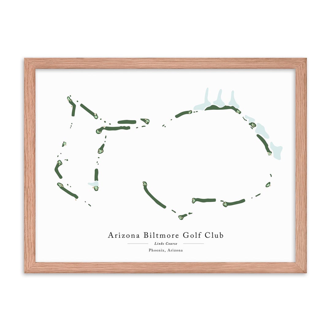 Arizona Biltmore Links Course Phoenix Arizona Minimalist style Print W Arizona Biltmore Links Course Phoenix Arizona Minimalist style Print W