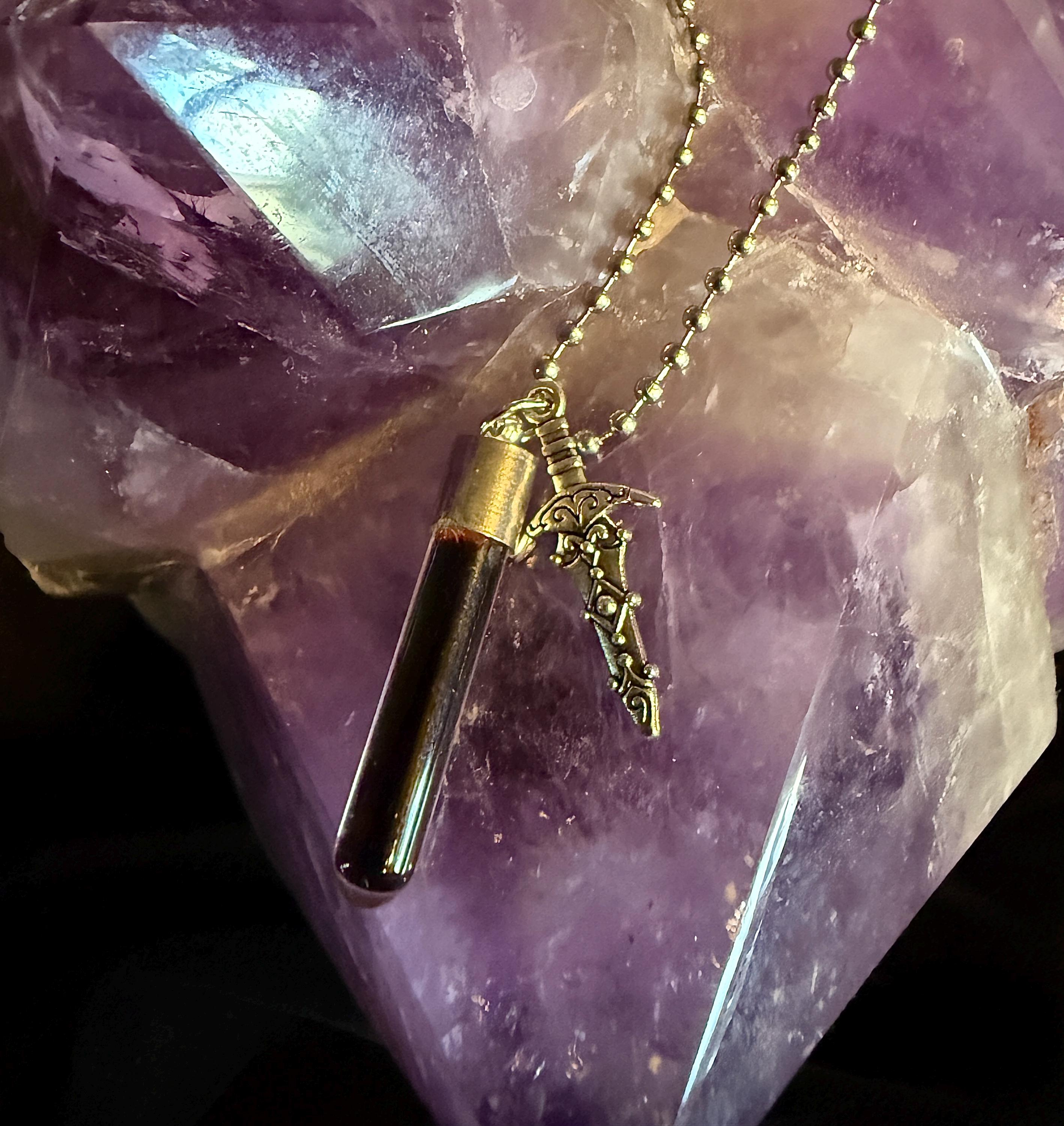 Blood Vials with anticoagulant - Single Piece- Jewelry Kit – Rituals, Friends, Lovers, and Custom Magic - Eternal Bonding - Bloodvials
