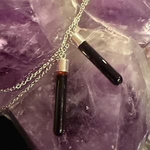 Sterling Silver Blood Vial Pendant Kit - Lovers - Includes Anticoagulantt - Jewelry Kit – Rituals, Friends, Lovers, Magic - Eternal Bonding