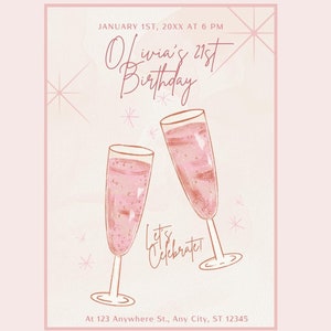 Editable Birthday Invitation, Text Invitation, Birthday Party Evite, Invitation, Electronic Invite, Digital Invitation