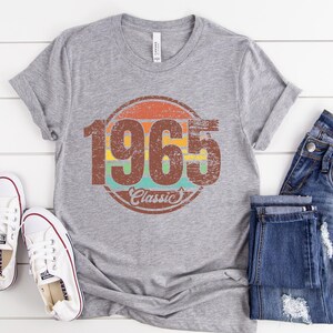 1965 Classic T-Shirt, 60th Birthday Shirt, Retro 1965 Shirt, 60th Birthday Gift For Women, 60th Birthday Gift For Men, Vintage 1965 T-Shirt