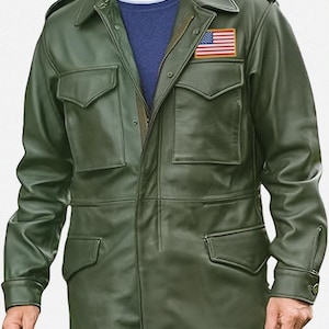 Mens M65 Leather Field Jacket - Etsy