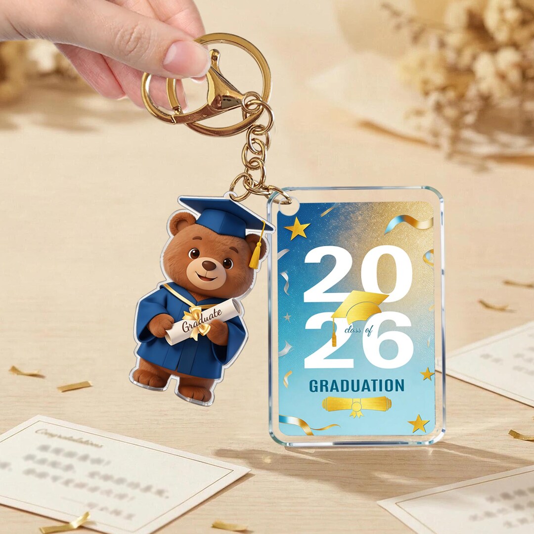 Class of 2026 Graduation Keychain, 2026 Graduate Acrylic Keyring ...