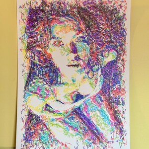 Stampa Artistica の A5 コン ペン プロッター su Carta Acquerello |ファインアートペンプロッタープリント