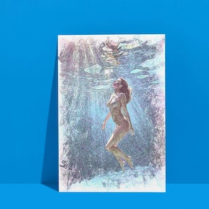Peace - 「危険な曲線」コレクション | Stampa Artistica の A5 コン ペン プロッター su Carta Acquerello CMYK |ファインアートペンプロッタープリント