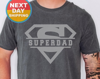 Super Dad Shirt, Dad Gift for Husband or Father with Superhero Dad Tshirt Graphic, Father&#39;s Day or Baby Shower Gift for Him Superdad Tee