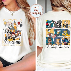 Mickey And Friends Graduate Comfort Colors®  Shirt, Graduate 2025 Shirt, Graduate Gift, Disney Graduate Shirt, Disney Grad Trip Shirt