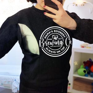 Breastfeeding Mama Boobery Brewing Co. Sweatshirt, Breastfeeding Brewery Sweatshirt, Mama Apparel, Breastfeeding Clothing, Pregnancy Clothes