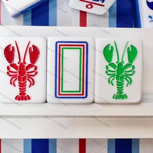 Mahjong Tiles The Nantucket Tile Collection with Matching Mat 画像 3