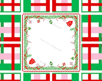 Mahjong Christmas Mat