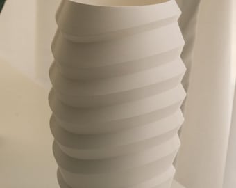 Lampada da tavolo a spirale giapponese – Luce d'ambiente zen moderna – Decorazione minimalista in stile giapponese – Realizzata a mano in Francia