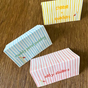 One Silly Goose Food Tent Template One Silly Goose Lebensmitteletiketten One Silly Goose 1. Geburtstag druckbare Tischkarte Goose Party Decor Name Tag