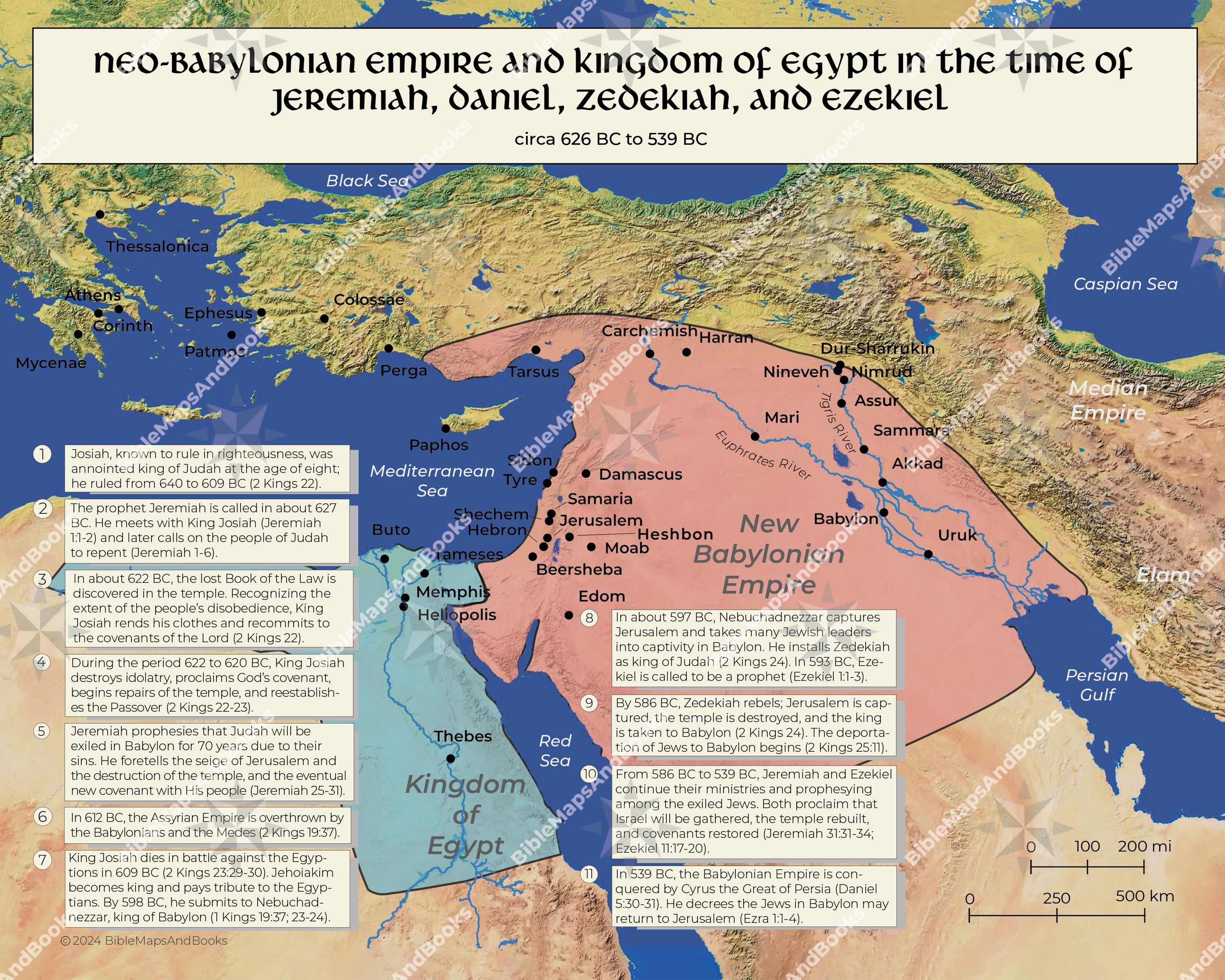 Map Of The Babylonian Empire Historical Maps Bible