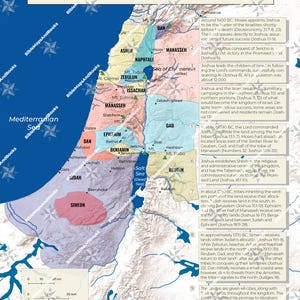 Die zwölf Stämme Israels | Bibel Karte Digitaler Download (PDF) |Instant Download | Perfekt für Bibelarbeit, Homeschool & Sonntagsschule