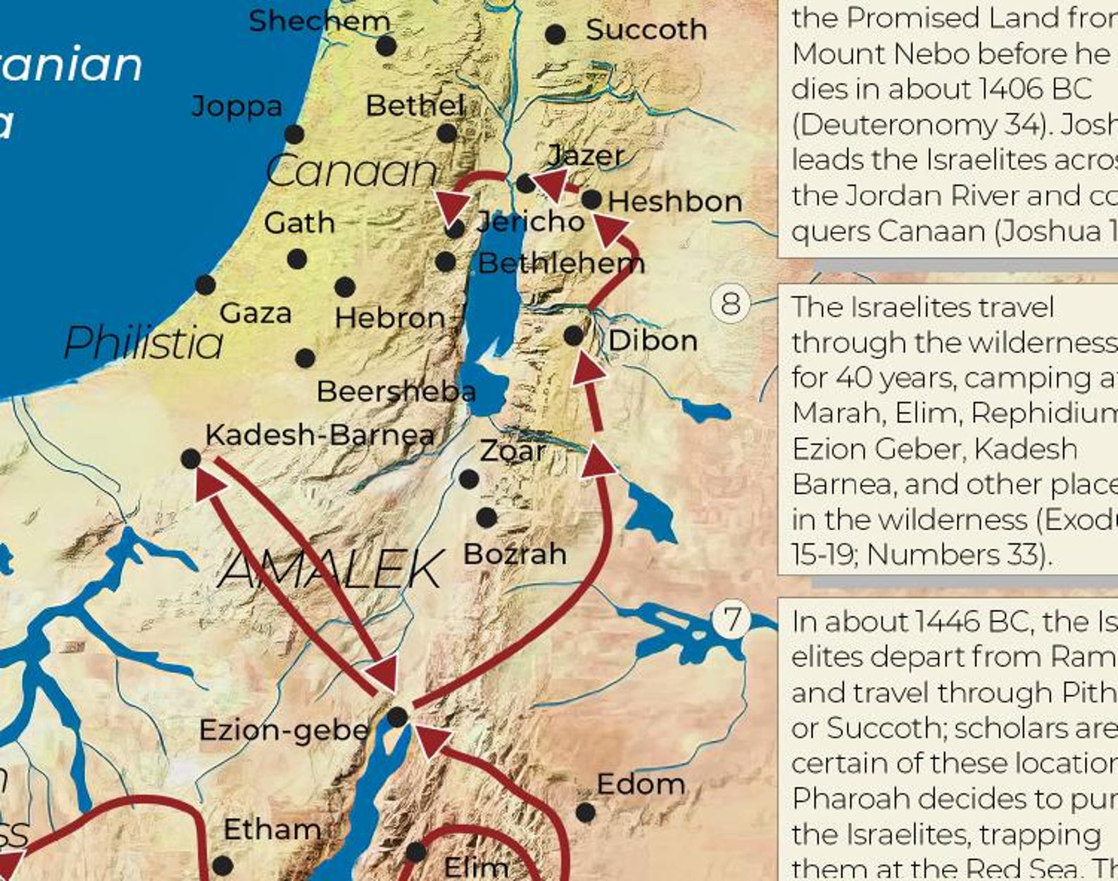 Exodus From Egypt Bible Map | Homeschool & Bible Study (PDF) - Etsy