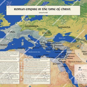 Das Römische Reich zur Zeit Christi | Bibel Landkarte Digitaler Download (PDF) | Sofortdownload | Bibelarbeit, Homeschool & Sonntagsschule
