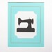 Vintage Sewing Machine 8 x 10 Printable File