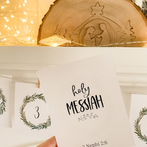 25 Names of Christ from Book of Mormon + Bible {Christmas Advent} Wreath Style 2