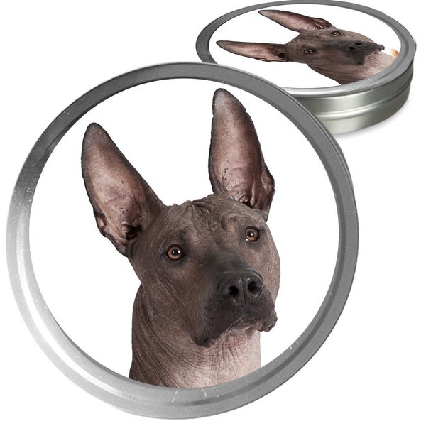Xoloitzcuintli Essential Care Combo Handcrafted Balms for Dry Dog Noses, Rough Paws and Itchy Skin Irritations in a Storage/Gift Tin