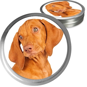 Vizsla Essential Care Combo Handcrafted Balms for Dry Dog Noses, Rough Paws and Itchy Skin Irritations in a Storage/Gift Tin