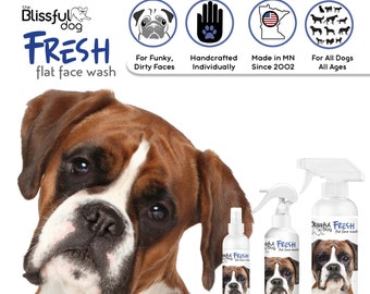 Boxer Fresh Flat Face Wash for You Guessed It...Your Boxer's Face | Cleans & Refreshes Your Dog's Facial Folds, Nose Wrinkle+