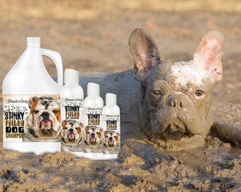 Blissfully Clean Dogs Stinky Filthy Dog Shampoo for that Filthy, Dirty Animal with Odor Controlling Power 4, 8, 16 oz Bottle & Gallons